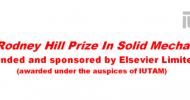 The Rodney Hill Prize In Solid Mechanics