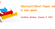 Abstract/Short Paper submission is now open